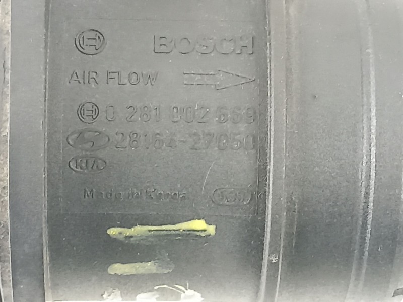Recambio de caudalimetro para kia cerato 2.0 crdi referencia OEM IAM 2816427050 0281002669 
