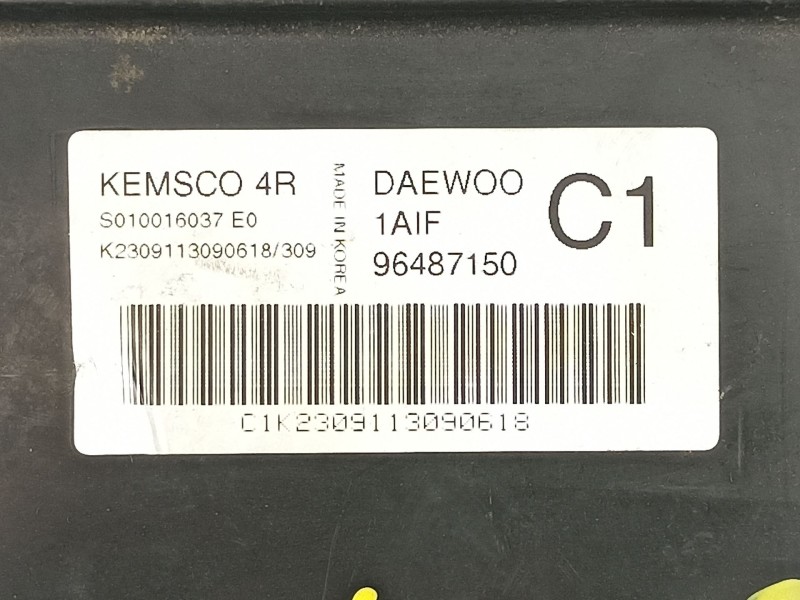 Recambio de centralita para daewoo tacuma 1.6 g (g-a16dms) referencia OEM IAM 96487150 S010016037E0 