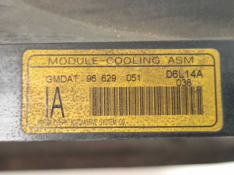 Recambio de electroventilador para opel antara cosmo 4x4 referencia OEM IAM 96629051 4810375 96829535