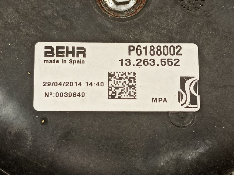 Recambio de electroventilador para opel corsa d selective referencia OEM IAM 13453788  13263552