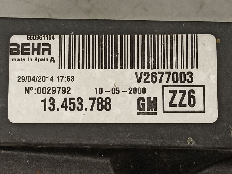 Recambio de electroventilador para opel corsa d selective referencia OEM IAM 13453788  13263552