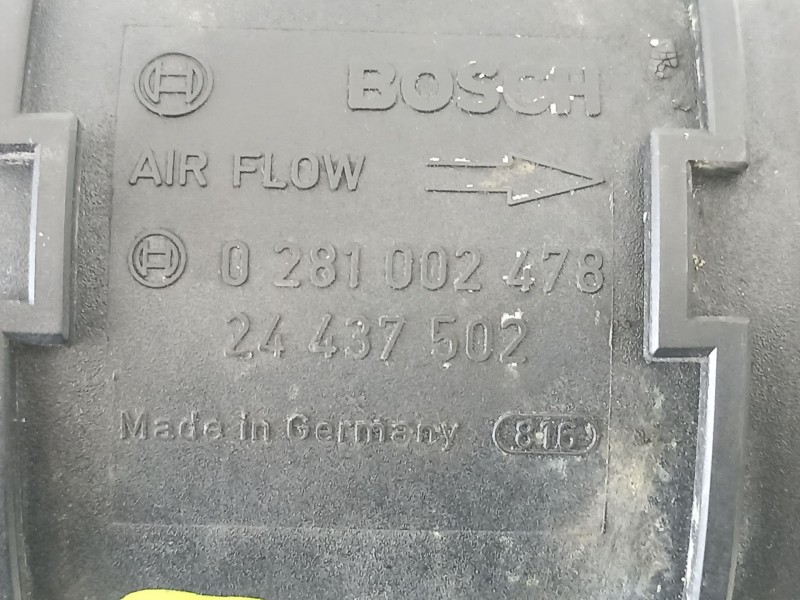 Recambio de caudalimetro para opel zafira a monospace referencia OEM IAM 24437502 0281002478 93171527