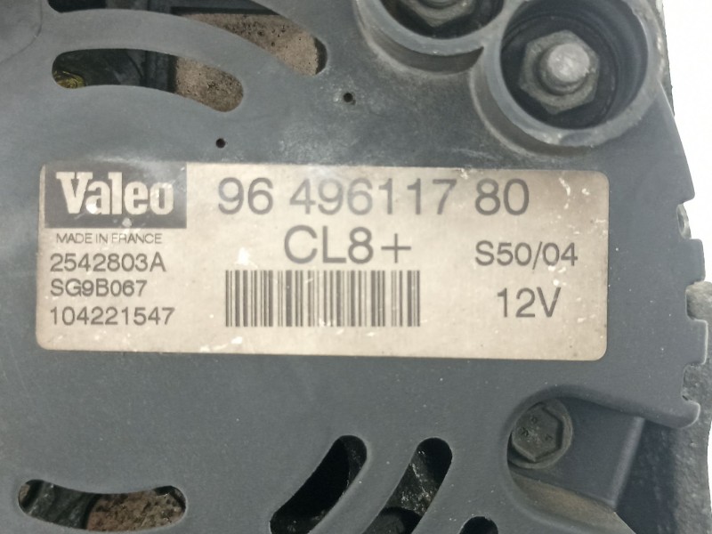 Recambio de alternador para citroen c3 1.4 g referencia OEM IAM 9649611780  