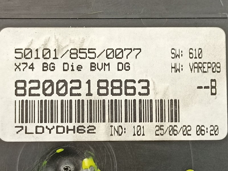 Recambio de cuadro instrumentos para renault laguna ii (bg0) dynamique referencia OEM IAM 8200218863  