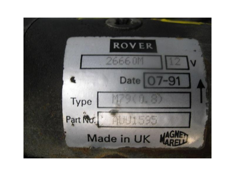Recambio de motor arranque : rover 214 : 1.4 si [1991] para rover  214 1.4 si referencia OEM IAM 26660M  