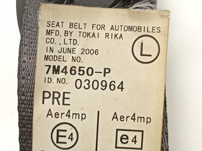 Recambio de cinturon seguridad delantero izquierdo para daihatsu sirion (m3..) referencia OEM IAM 7M4650P  