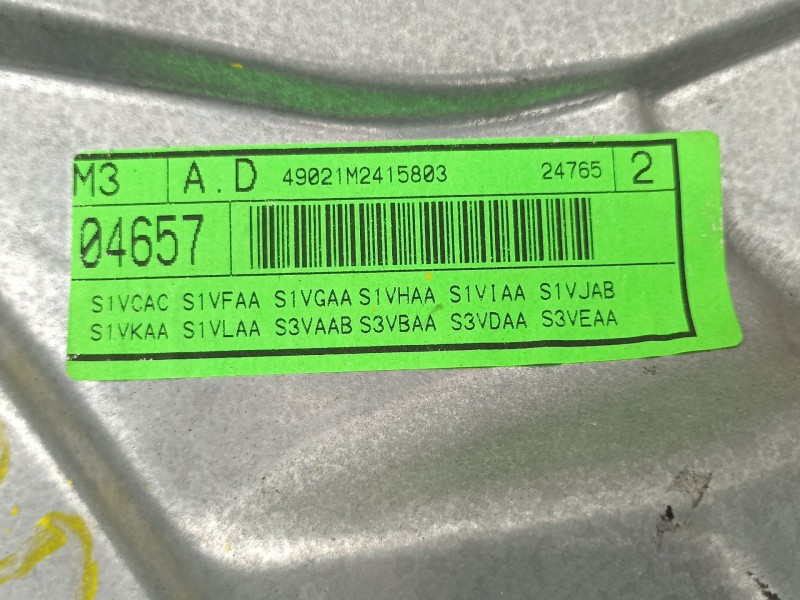 Recambio de elevalunas delantero derecho para seat leon (1m1) 1.9 tdi referencia OEM IAM 1M0837462  