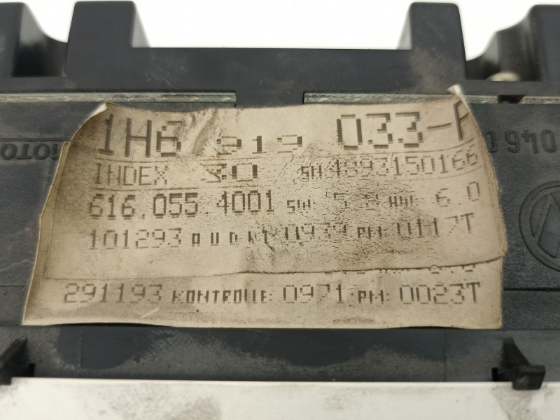 Recambio de cuadro instrumentos para volkswagen golf 1.6 g golf iii referencia OEM IAM 1H6919033F  