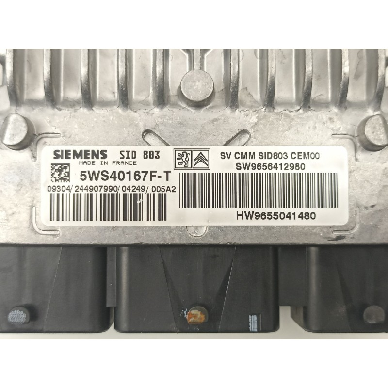 Recambio de centralita para peugeot 407 2.0 16v hdi cat (rhr / dw10bted4) referencia OEM IAM 9656412980 5WS40167FT 9655041480