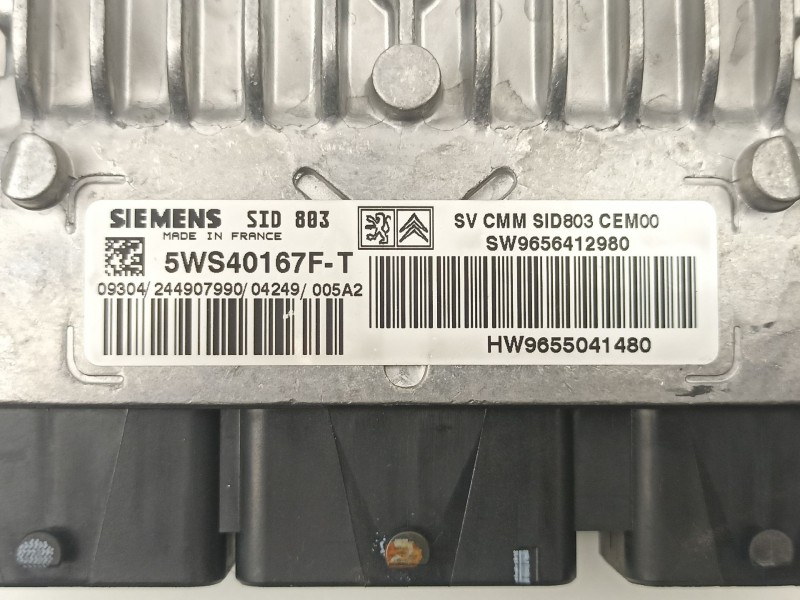 Recambio de centralita para peugeot 407 2.0 16v hdi cat (rhr / dw10bted4) referencia OEM IAM 9656412980 5WS40167FT 9655041480