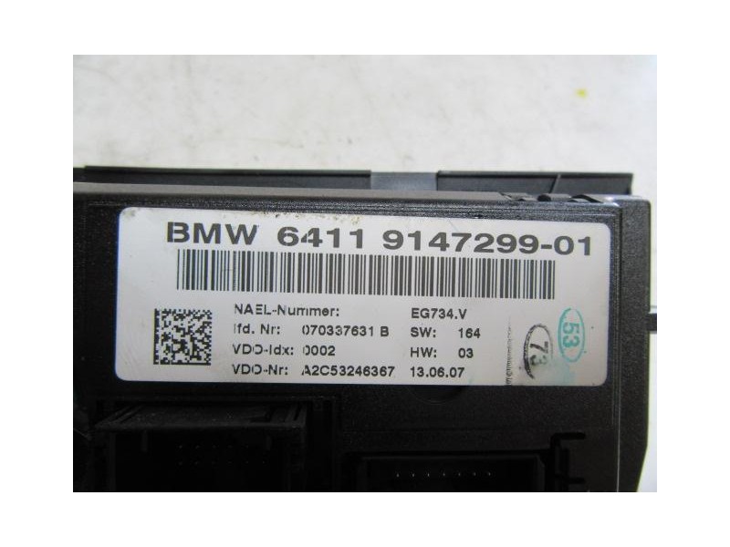 Recambio de mandos calefaccion : bmw 320 : 2.0 td (163,15cv) 5p-ingles [2007] para bmw  320 2.0 td 5p-ingles referencia OEM IAM 