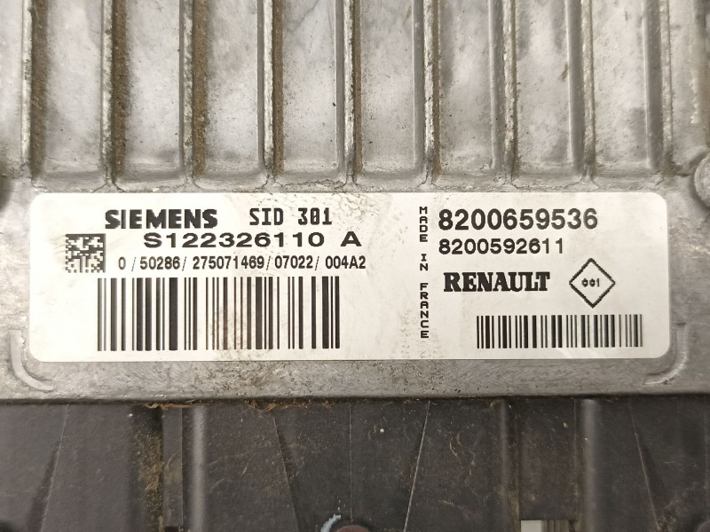 Recambio de centralita para renault scenic ii 1.5 dci diesel referencia OEM IAM 8200659536 S122326110A 8200592611