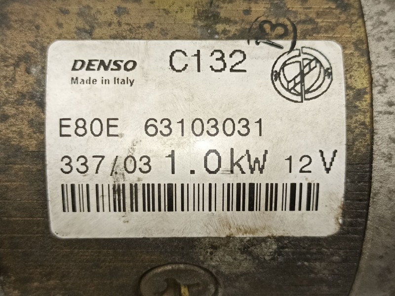 Recambio de motor arranque para fiat punto berlina (188) 1.4 referencia OEM IAM 46816973 63103031 