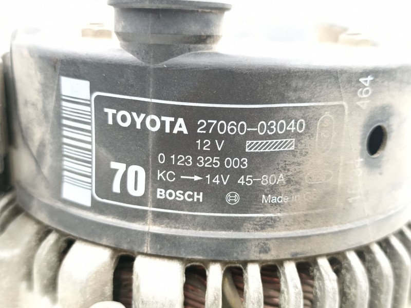Recambio de alternador toyota carina 20 g 13324cv 1994 para toyota carina 2.0 g referencia OEM IAM 2706003040 0123325003 