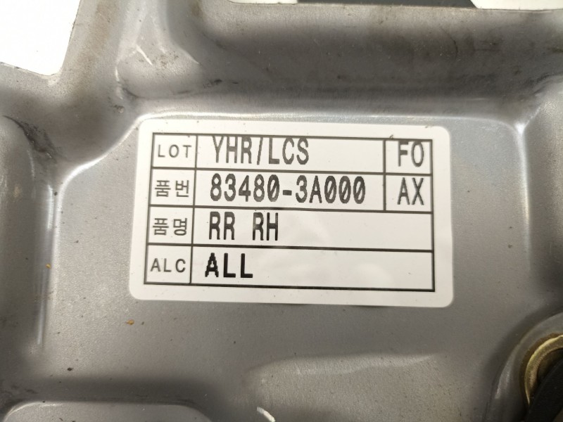 Recambio de elevalunas trasero derecho para hyundai trajet (fo) 2.0 crdi referencia OEM IAM 834803A000  