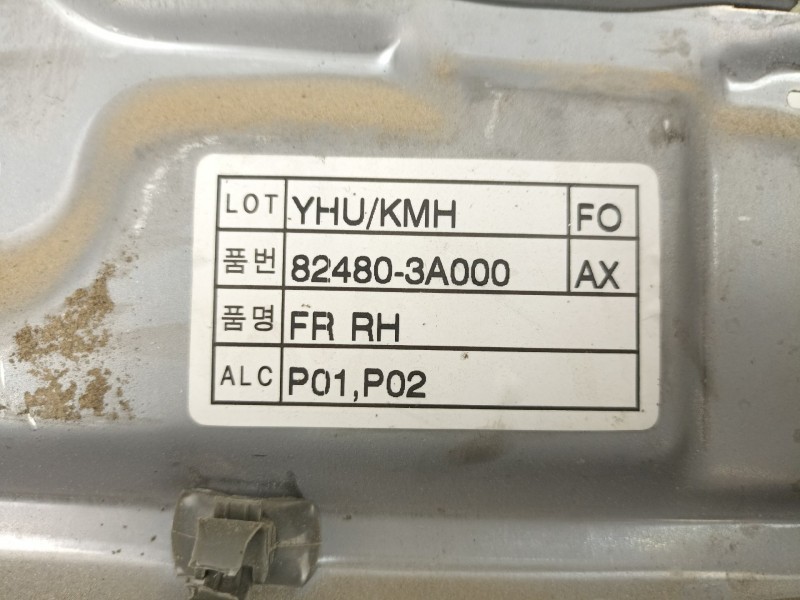 Recambio de elevalunas delantero derecho para hyundai trajet (fo) 2.0 crdi referencia OEM IAM 824803A000  