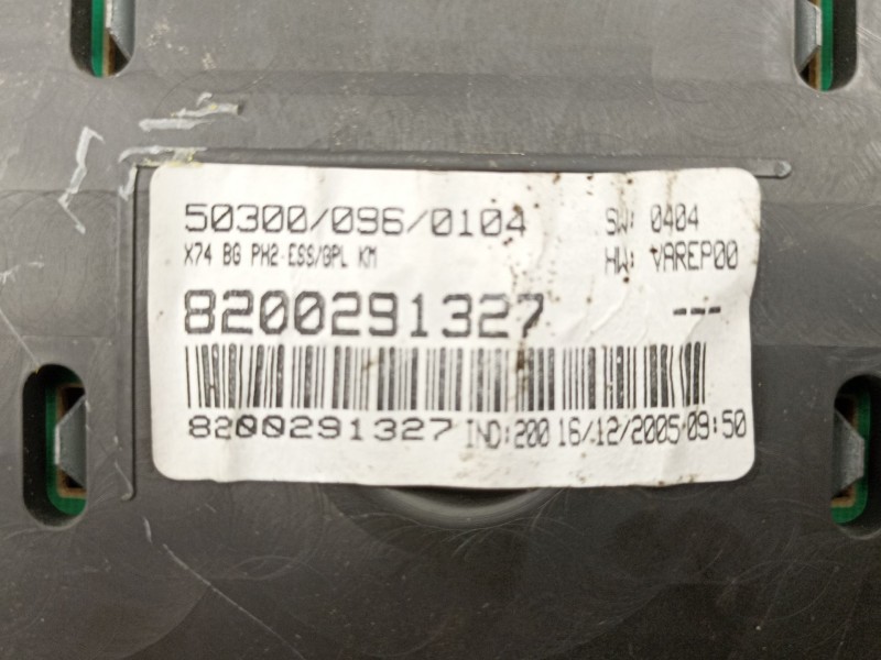 Recambio de cuadro instrumentos para renault laguna 1.6 g 16v referencia OEM IAM 8200291327  