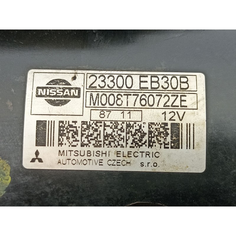 Recambio de motor arranque para nissan pathfinder (r51) 2.5 dci chrome referencia OEM IAM 23300EB30B M008T76072ZE 