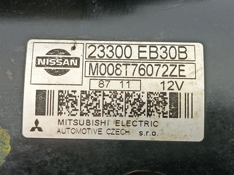 Recambio de motor arranque para nissan pathfinder (r51) 2.5 dci chrome referencia OEM IAM 23300EB30B M008T76072ZE 