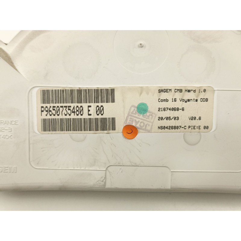 Recambio de cuadro instrumentos para citroën c3 i (fc_, fn_) 1.4 hdi referencia OEM IAM 9650735480 21674068 