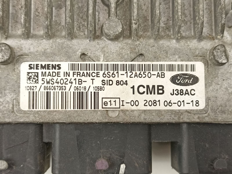 Recambio de centralita para ford fiesta 1.4 td referencia OEM IAM 6S6112A650AB 5WS40241B 