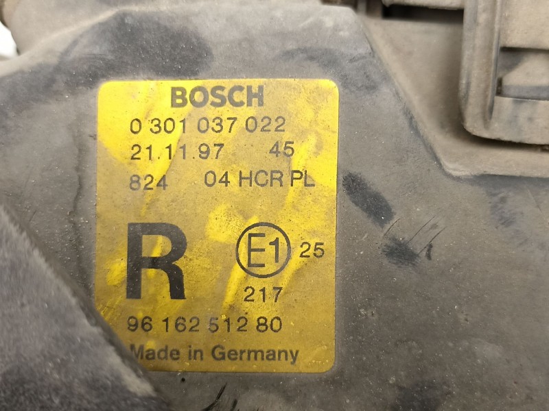 Recambio de faro derecho para peugeot 406 2.1 td -p8c referencia OEM IAM 9616251280 0301037022 