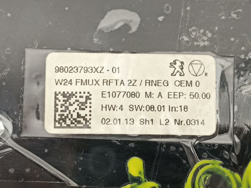 Recambio de mandos calefaccion aire para peugeot 508 i (8d_) 1.6 hdi referencia OEM IAM 98023793XZ  