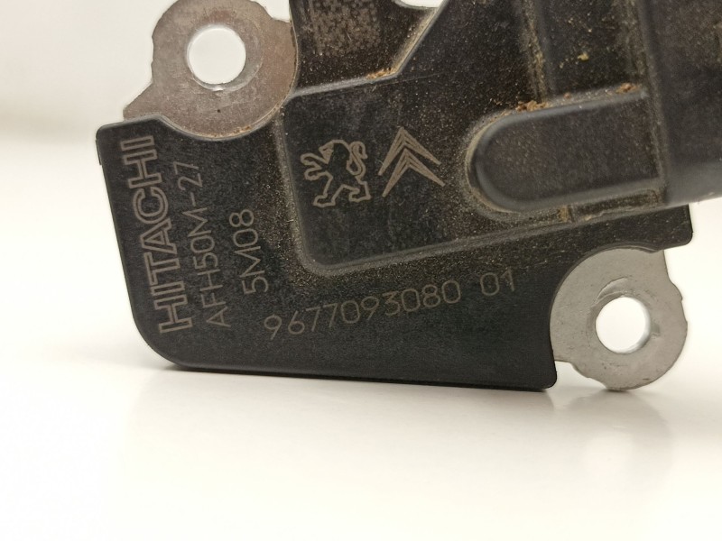 Recambio de caudalimetro para citroën c elysee -exclu 1.6 hdi bh02 100cv 73 kw referencia OEM IAM 9677093080 AFH50M27 