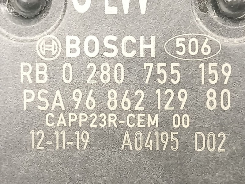 Recambio de potenciometro aceleracion para peugeot 508 i (8d_) 1.6 hdi referencia OEM IAM 9686212980 0280755159 