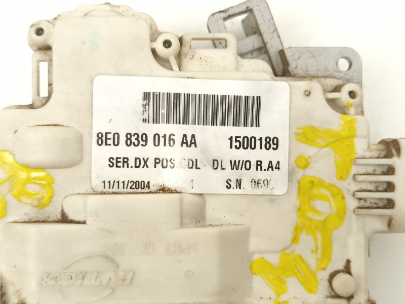 Recambio de cerradura puerta trasera derecha para audi a4 b7 (8ec) 2.0 tdi 16v referencia OEM IAM 8E0839016AA  