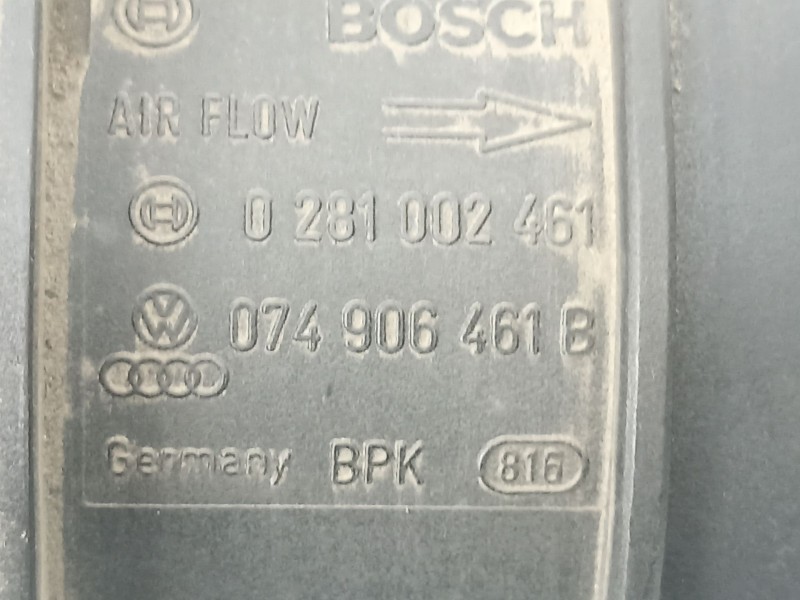 Recambio de caudalimetro para audi a4 b7 (8ec) 2.0 tdi 16v referencia OEM IAM 074906461B 0281002461 
