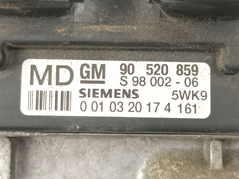 Recambio de centralita para opel astra g fastback (t98) 2.0 16v (f08, f48) referencia OEM IAM 90520859 S9800206 