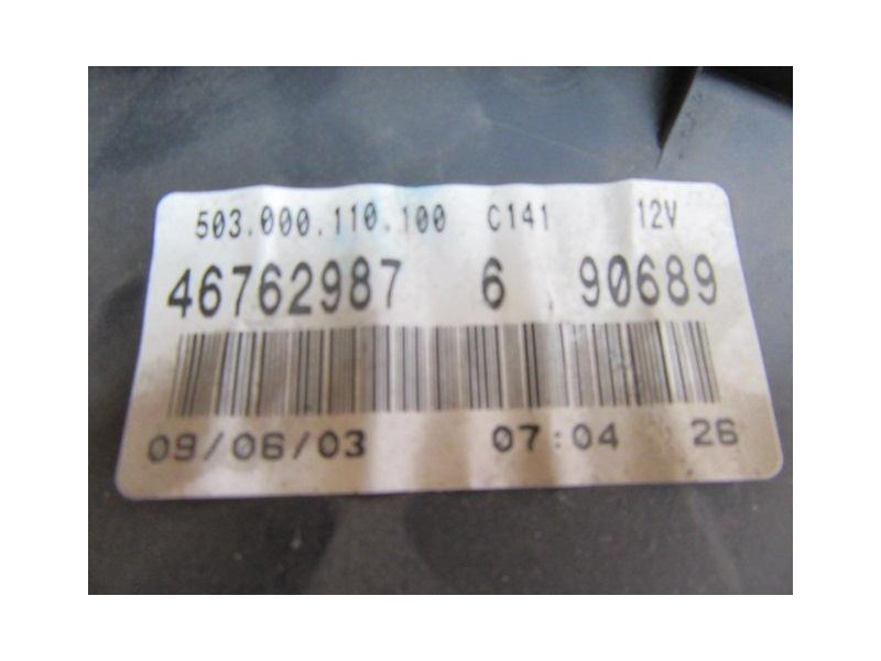 Recambio de cuadro instrumentos : fiat doblo : 1.2 g 223a500 65cv 5p [2003] para fiat doblo 1.2 g 223a500 65cv referencia OEM IA