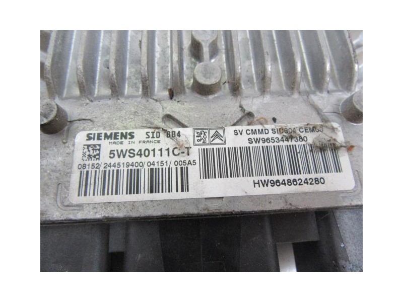 Recambio de centralita : citroen c 2 : 1.4 hdi (67,98cv) [2004] para citroen c 2 1.4 hdi referencia OEM IAM 5WS40111C-T  