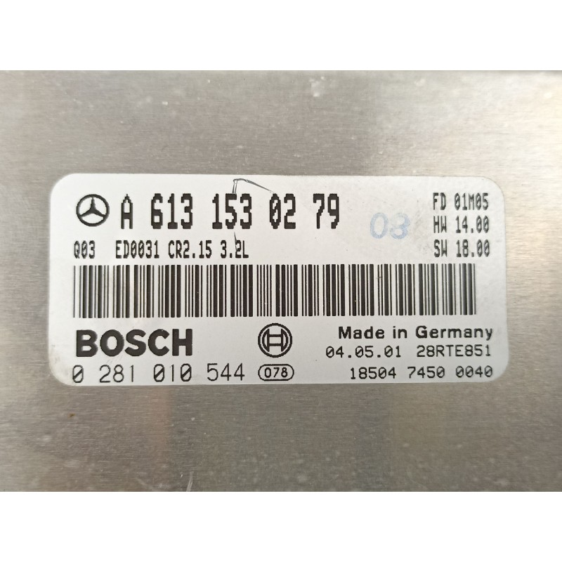 Recambio de centralita para mercedes-benz mercedes benz s320 s320 n026 3.2 cdi referencia OEM IAM A6131530279 0281010544 
