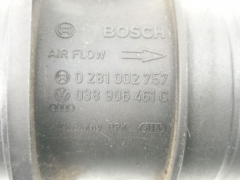 Recambio de caudalimetro para seat toledo ii (1m2) 1.9 tdi referencia OEM IAM 038906461C 0281002757 