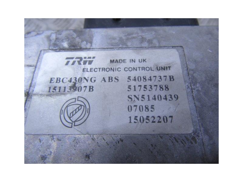 Recambio de abs : fiat croma : 1.9 jtd -939a1000 (119,64cv)5p [2007] para fiat croma 1.9 jtd -939a1000 (119,64cv 1.9 jtd -939a10