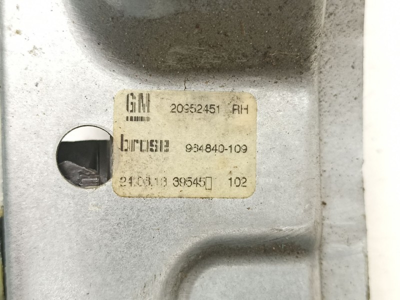 Recambio de elevalunas trasero derecho para opel insignia a (g09) 2.0 cdti (68) referencia OEM IAM 20952451  