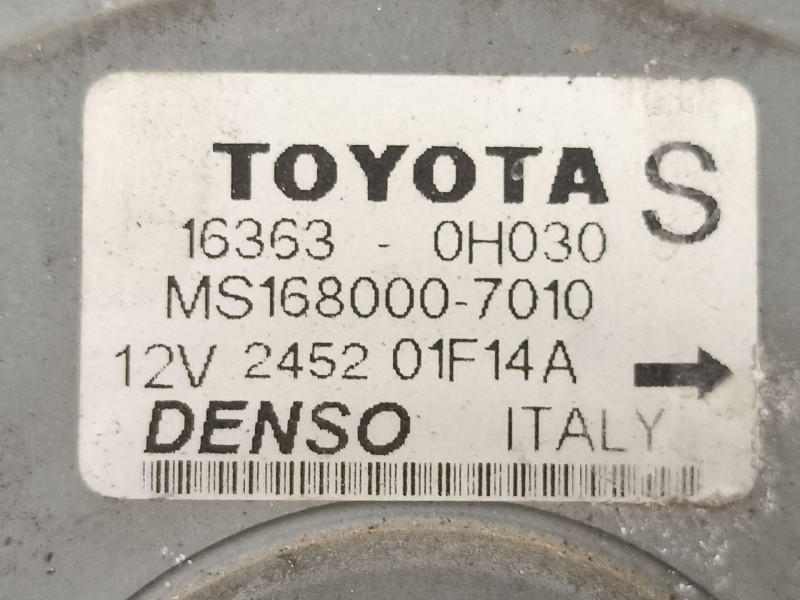 Recambio de electroventilador para toyota avensis (_t25_) 1.8 (zzt251_) referencia OEM IAM 163630H030 MS1680007010 