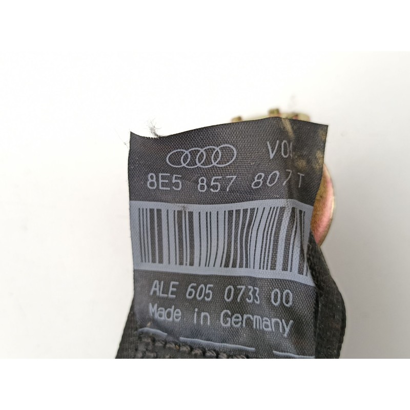 Recambio de cinturon seguridad trasero central para audi a4 b7 (8ec) 2.0 tdi 16v referencia OEM IAM 8E5857807T  
