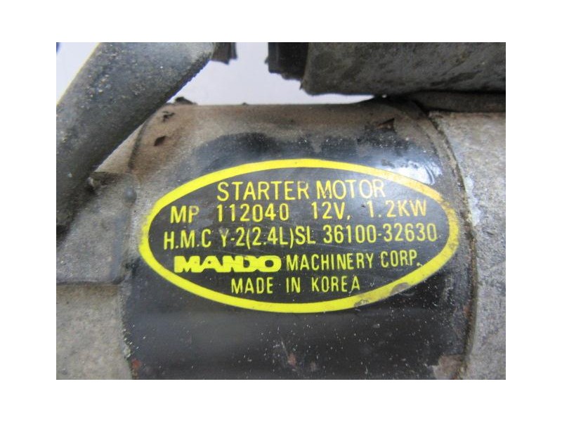 Recambio de motor arranque : hyundai trajet : 2.0 g [2002] para hyundai trajet 2.0 g referencia OEM IAM 36100-32630  