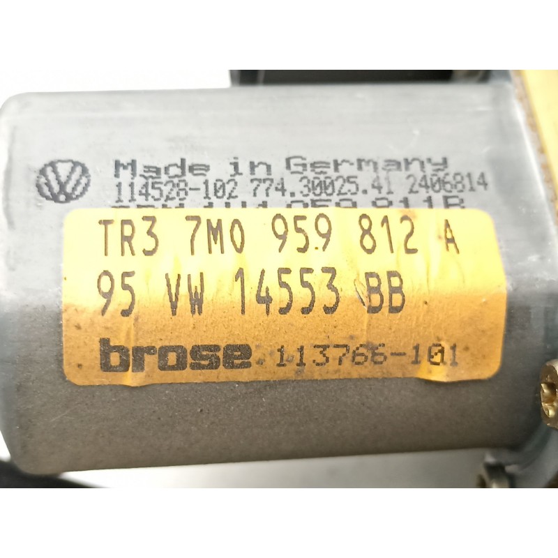 Recambio de elevalunas trasero derecho para ford galaxy i (wgr) 1.9 tdi referencia OEM IAM 95VW14553BB  