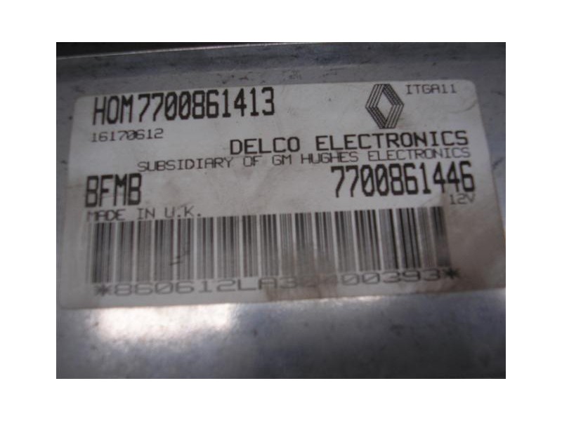 Recambio de centralita : renault 19 : 1.4 i [1993] para renault 19 1.4 i referencia OEM IAM 7700861446  