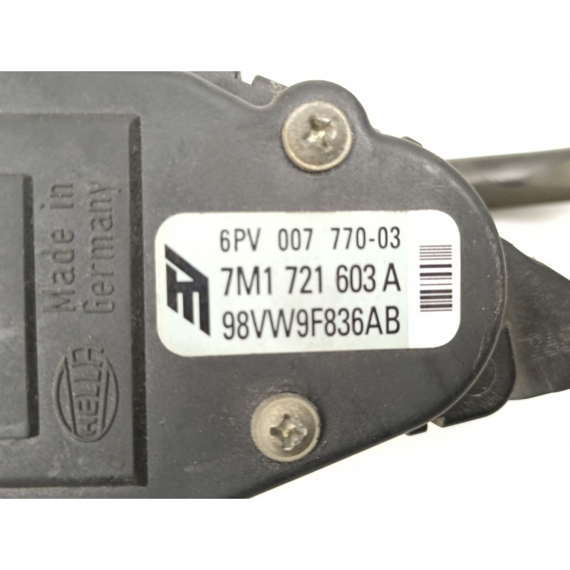 Recambio de potenciometro aceleracion para ford galaxy i (wgr) 1.9 tdi referencia OEM IAM 98VW9F836AB 6PV00777003 7M1721603A