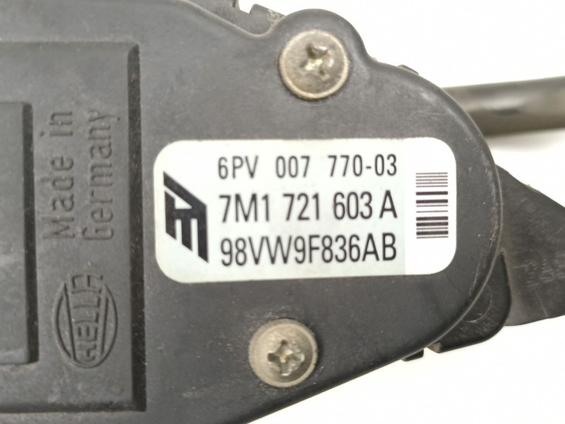 Recambio de potenciometro aceleracion para ford galaxy i (wgr) 1.9 tdi referencia OEM IAM 98VW9F836AB 6PV00777003 7M1721603A