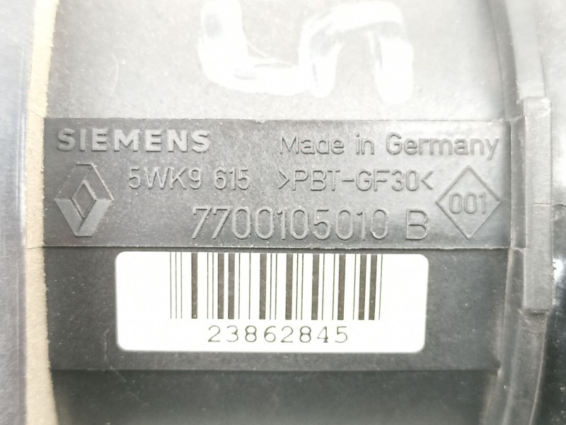 Recambio de caudalimetro para volvo s40 1.9 d referencia OEM IAM 30862696 5WK9615 7700105010