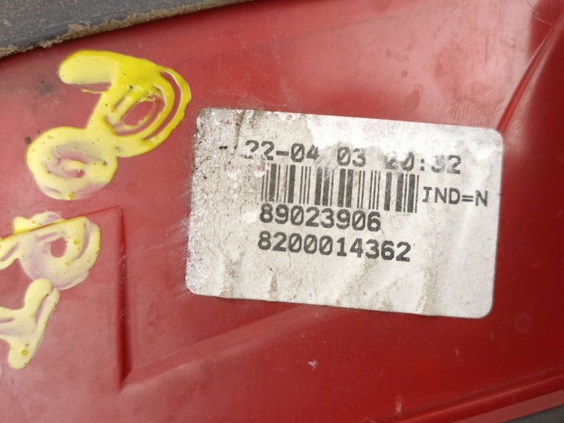 Recambio de piloto porton izquierdo para renault vel satis 2.2 d /g9t d7 referencia OEM IAM 8200014362  