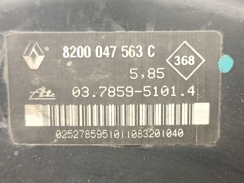 Recambio de servofreno para renault vel satis 2.2 d /g9t d7 referencia OEM IAM 8200047563 03785951014 