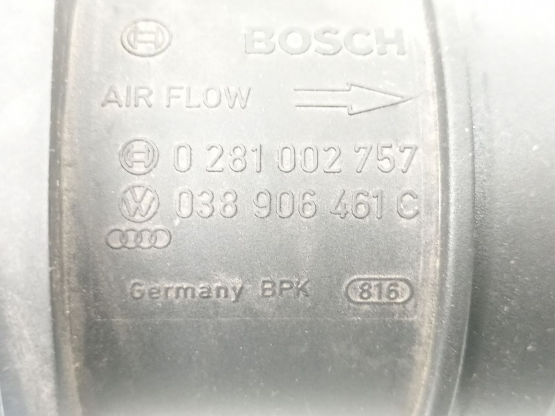 Recambio de caudalimetro para volkswagen new beetle (9c1, 1c1) 1.9 tdi referencia OEM IAM 038906461C 0281002757 