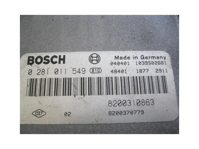 Recambio de centralita : renault megane : 1.9td f9q 800 dci(119cv)ranchera 5p [2004] para renault megane 1.9td f9q 800 dciranche